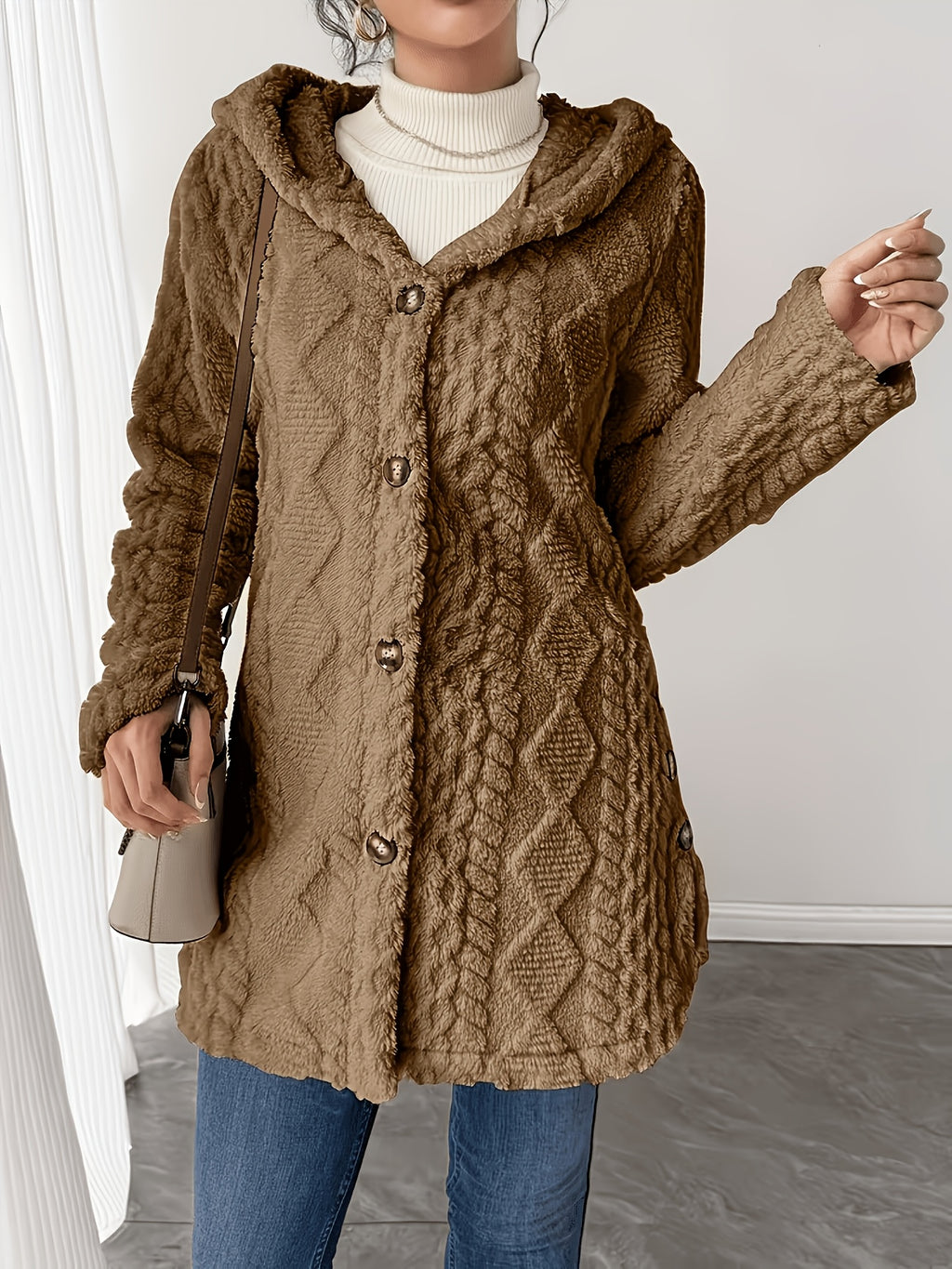 Women’s Elegant Faux Fur Coat