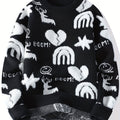 Men’s Floral Knit Crew Neck Sweater