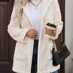 Women’s Plush Hooded Zip-Up Coat