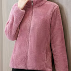 Women's Warm Long Sleeve Stand Collar Sweatshirt