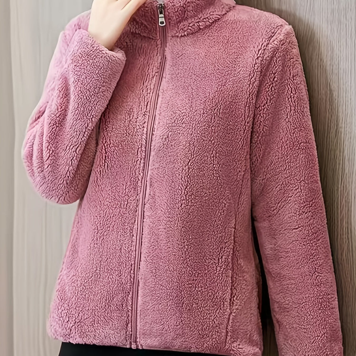 Women's Warm Long Sleeve Stand Collar Sweatshirt