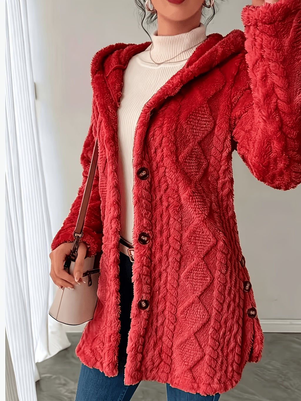 Women’s Elegant Faux Fur Coat