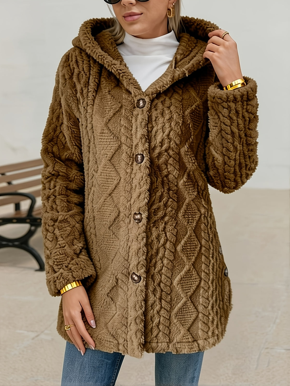 Women’s Elegant Faux Fur Coat