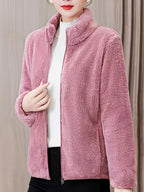 Women's Warm Long Sleeve Stand Collar Sweatshirt